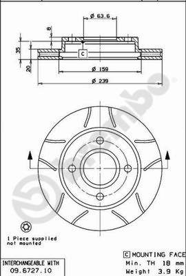 Disque de frein BREMBO MAX LINE