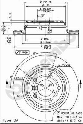 Disque de frein COATED DISC LINE