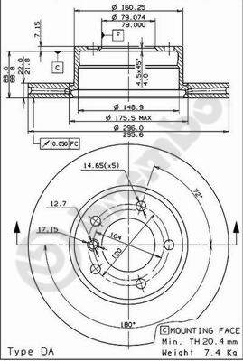 Disque de frein COATED DISC LINE