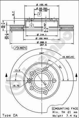 Disque de frein COATED DISC LINE