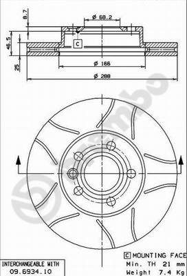 Disque de frein BREMBO MAX LINE