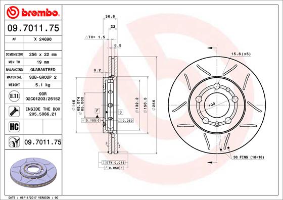 Disque de frein BREMBO MAX LINE