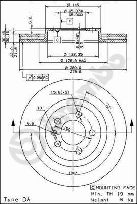 Disque de frein COATED DISC LINE