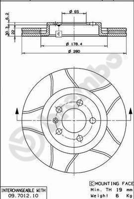 Disque de frein BREMBO MAX LINE