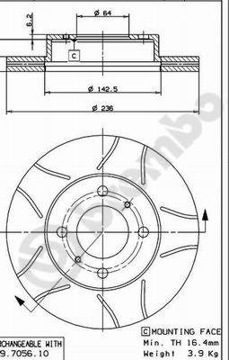 Disque de frein BREMBO MAX LINE