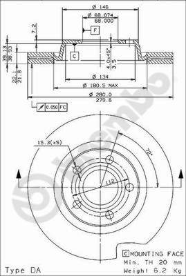 Disque de frein COATED DISC LINE