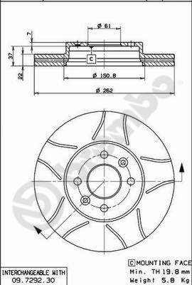 Disque de frein BREMBO MAX LINE