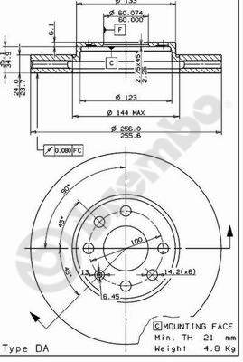 Disque de frein COATED DISC LINE