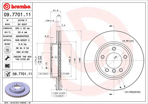 Disque de frein COATED DISC LINE