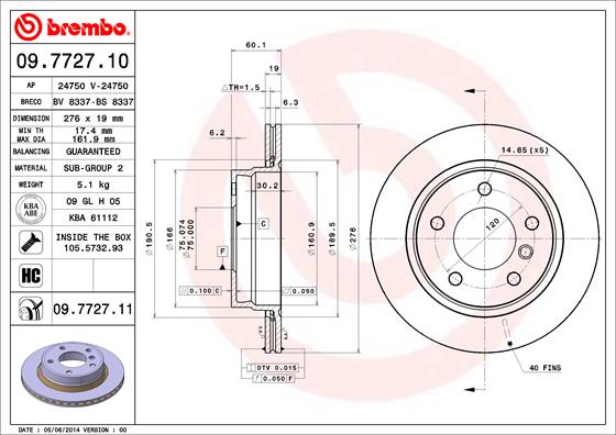 Disque de frein COATED DISC LINE