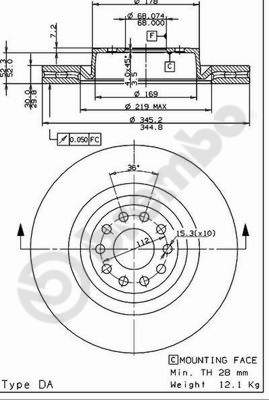 Disque de frein COATED DISC LINE