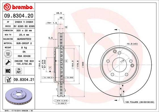 Disque de frein COATED DISC LINE