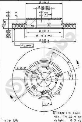 Disque de frein COATED DISC LINE