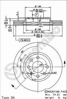 Disque de frein BREMBO MAX LINE