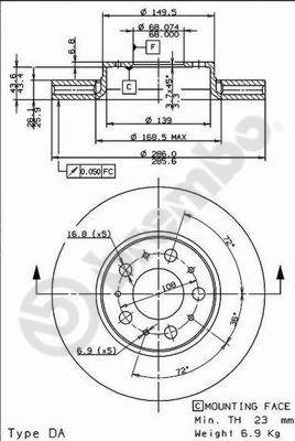 Disque de frein BREMBO MAX LINE