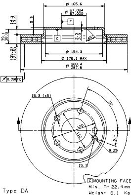 Disque de frein COATED DISC LINE