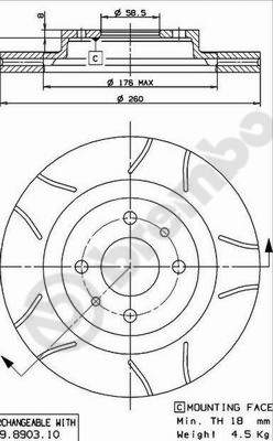 Disque de frein BREMBO MAX LINE