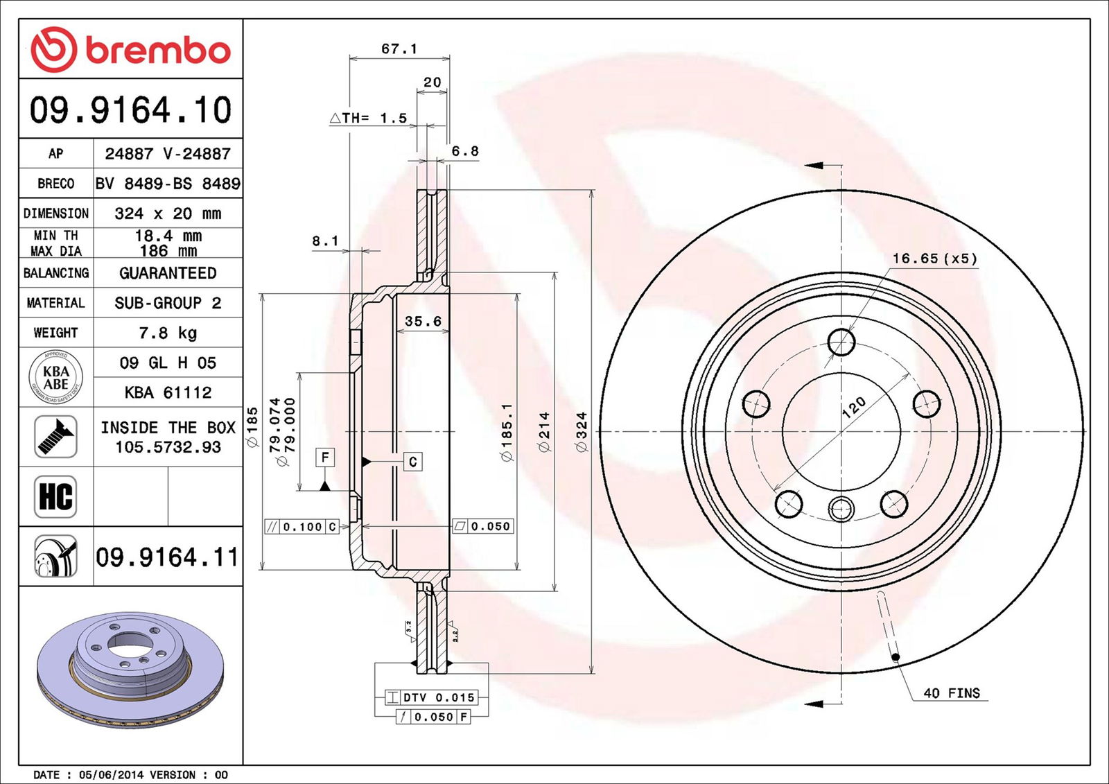 Disque de frein COATED DISC LINE