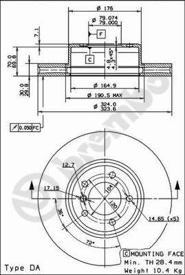 Disque de frein COATED DISC LINE