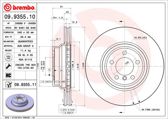 Disque de frein COATED DISC LINE