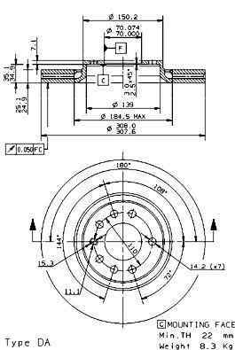 Disque de frein COATED DISC LINE