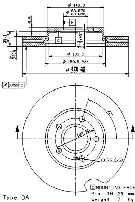 Disque de frein COATED DISC LINE