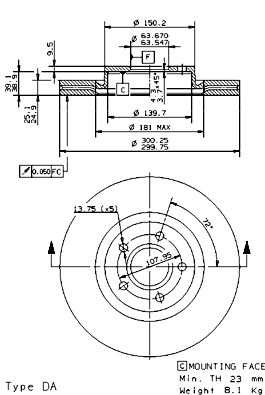 Disque de frein COATED DISC LINE