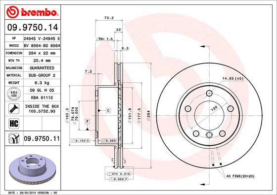 Disque de frein COATED DISC LINE