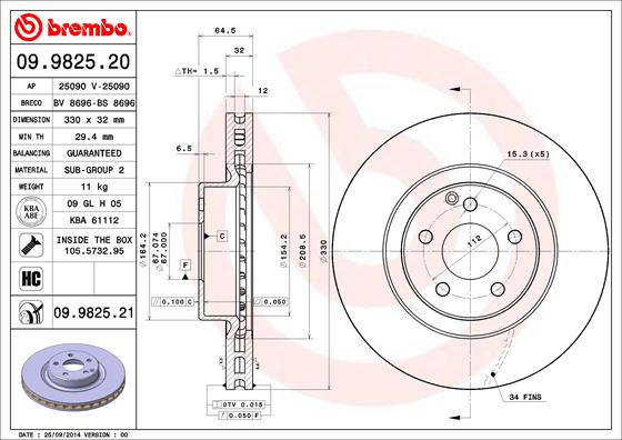 Disque de frein COATED DISC LINE