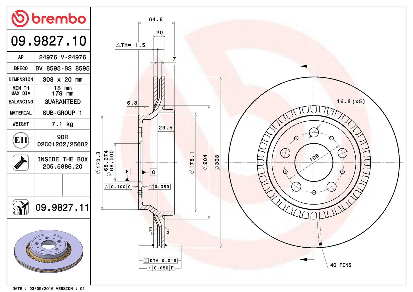Disque de frein COATED DISC LINE