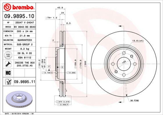 Disque de frein COATED DISC LINE