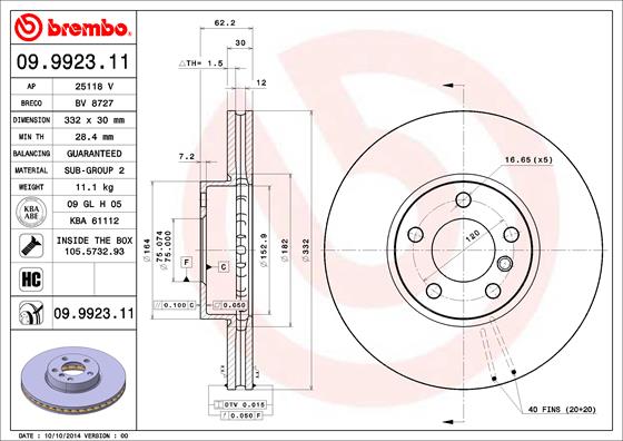 Disque de frein COATED DISC LINE