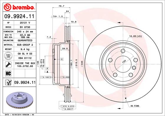 Disque de frein COATED DISC LINE