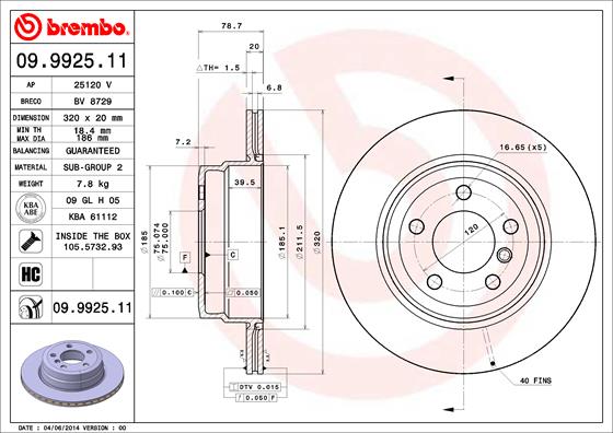 Disque de frein COATED DISC LINE