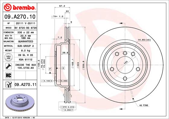 Disque de frein COATED DISC LINE