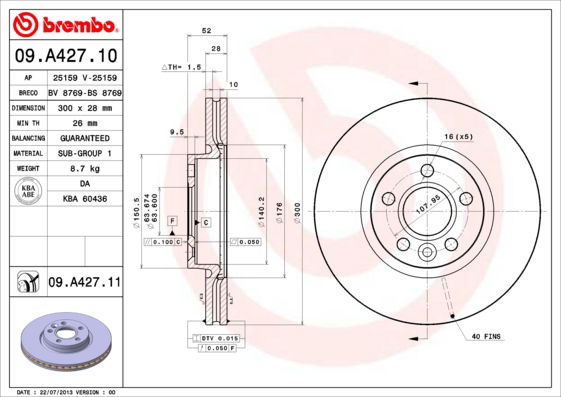 Disque de frein COATED DISC LINE