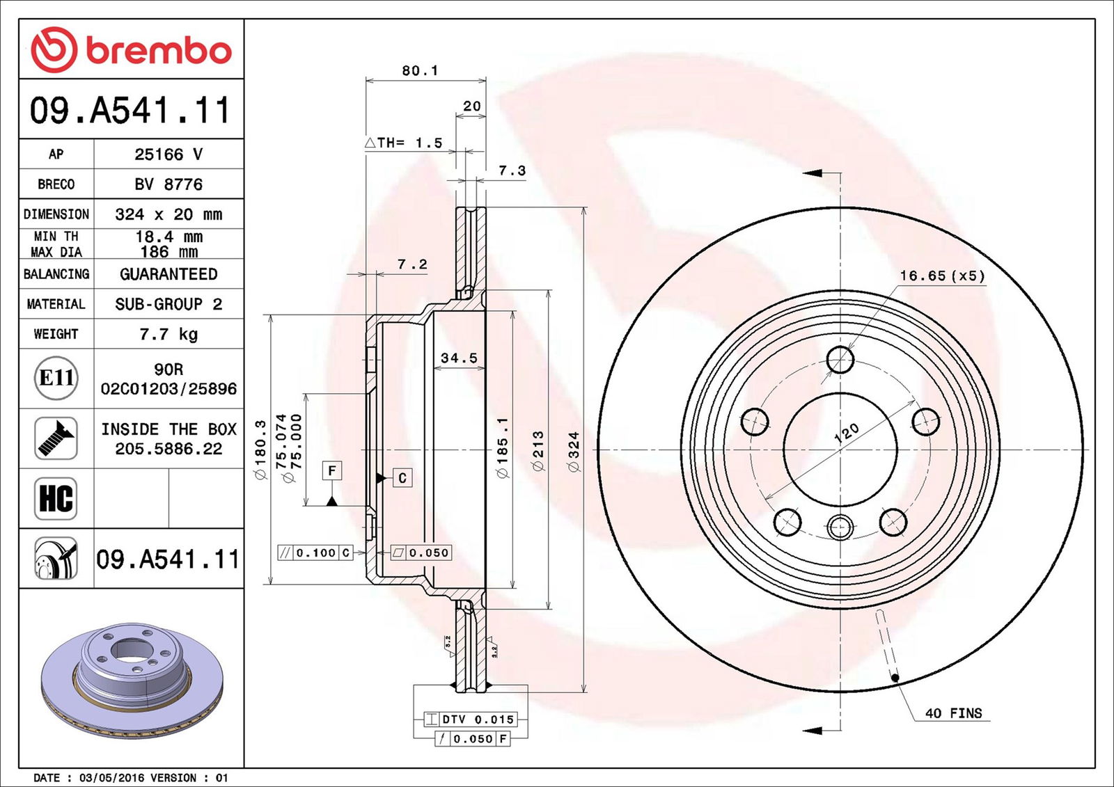 Disque de frein COATED DISC LINE