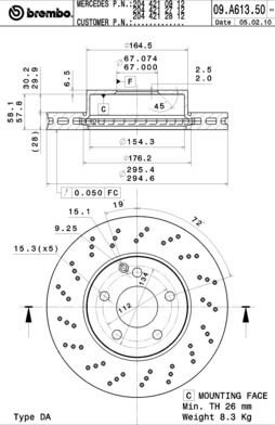 Disque de frein COATED DISC LINE