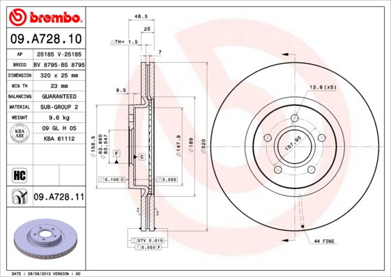 Disque de frein COATED DISC LINE