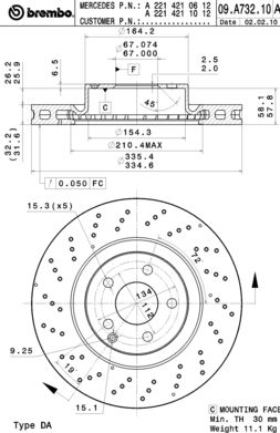 Disque de frein COATED DISC LINE