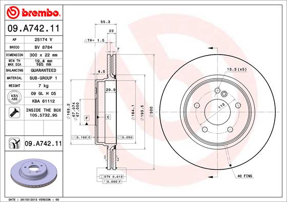 Disque de frein COATED DISC LINE