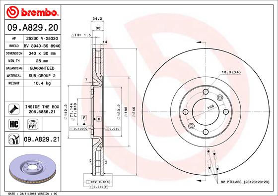 Disque de frein COATED DISC LINE