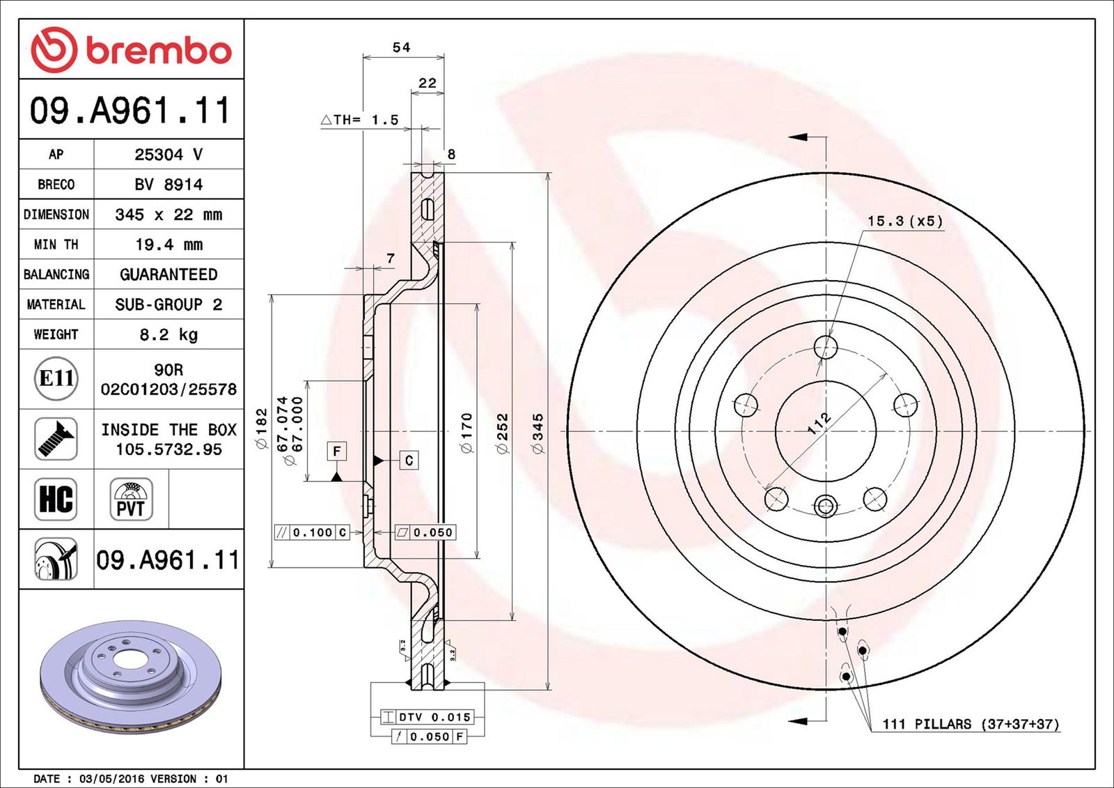Disque de frein COATED DISC LINE