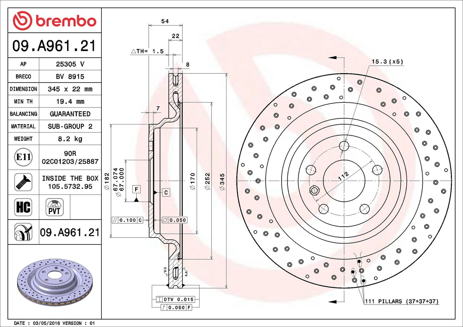 Disque de frein COATED DISC LINE