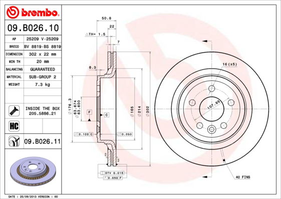 Disque de frein COATED DISC LINE