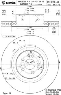 Disque de frein COATED DISC LINE