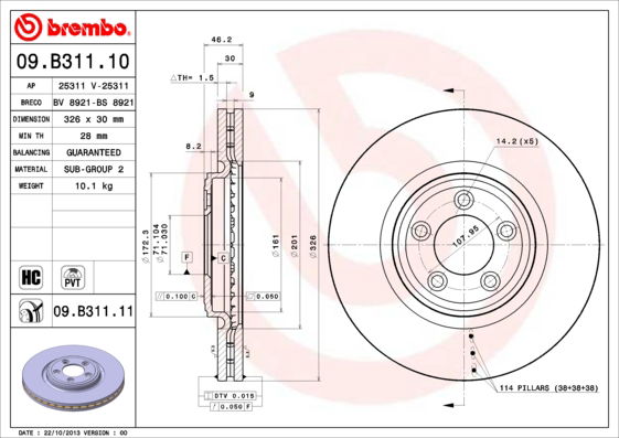 Disque de frein COATED DISC LINE