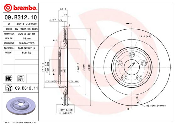 Disque de frein COATED DISC LINE