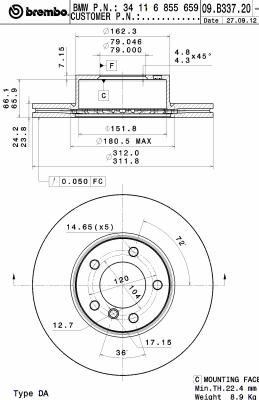 Disque de frein COATED DISC LINE