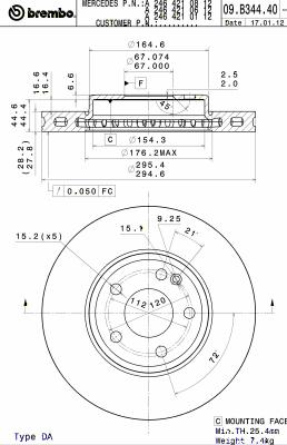 Disque de frein COATED DISC LINE